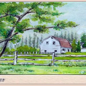 Farm White Barn